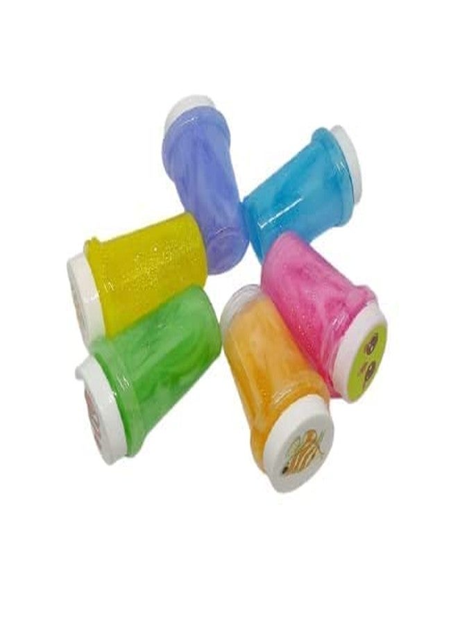 URM مجموعة ألعاب URM Enterprises السحرية من الطين الهلامي والصلصال والجيلاتين، مجموعة من 6 قطع (6 ألوان) للأولاد والبنات - Image 2